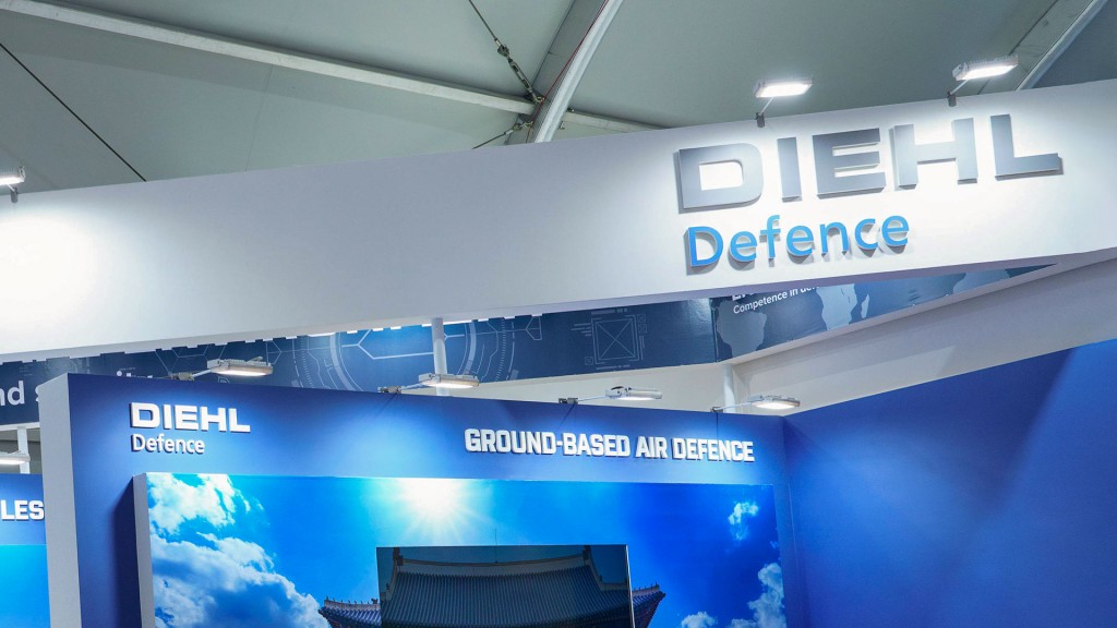 Messestand Diehl Defence