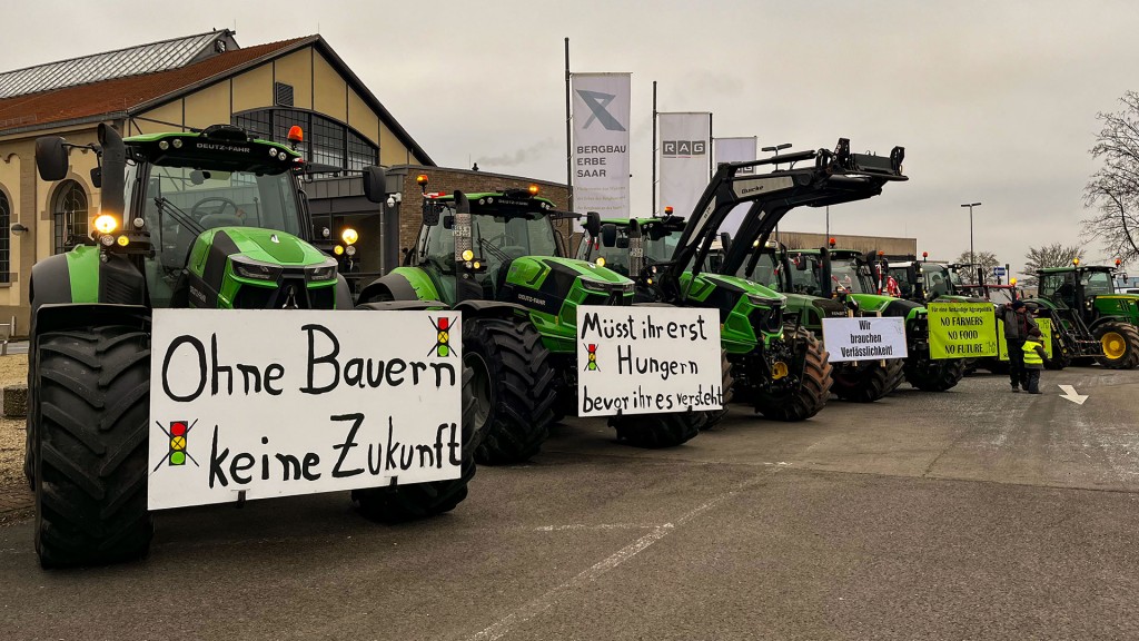 Bauernprotest in Fraulautern
