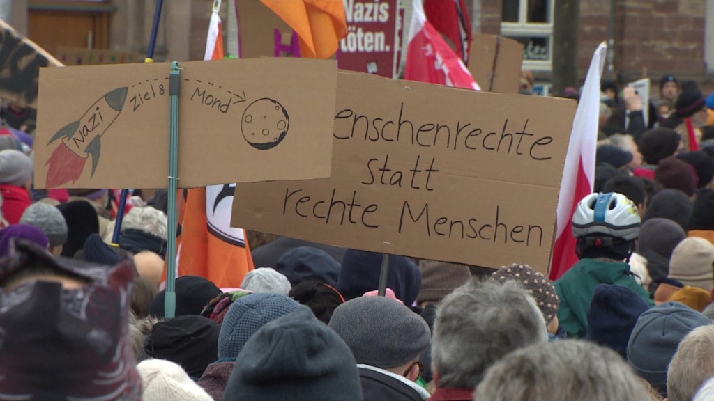 Eindrücke von der Demonstration gegen Rechts in Saarbrücken