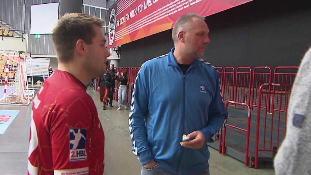 Foto: Handballduo Kia und Christian Schwarzer