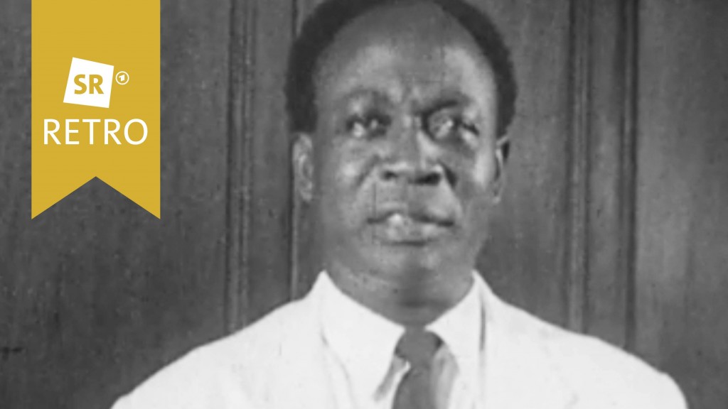 Kwame Nkrumah am Mikrofon