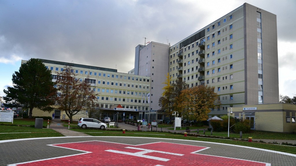 Foto: Das Klinikum Saarbrücken auf dem Winterberg