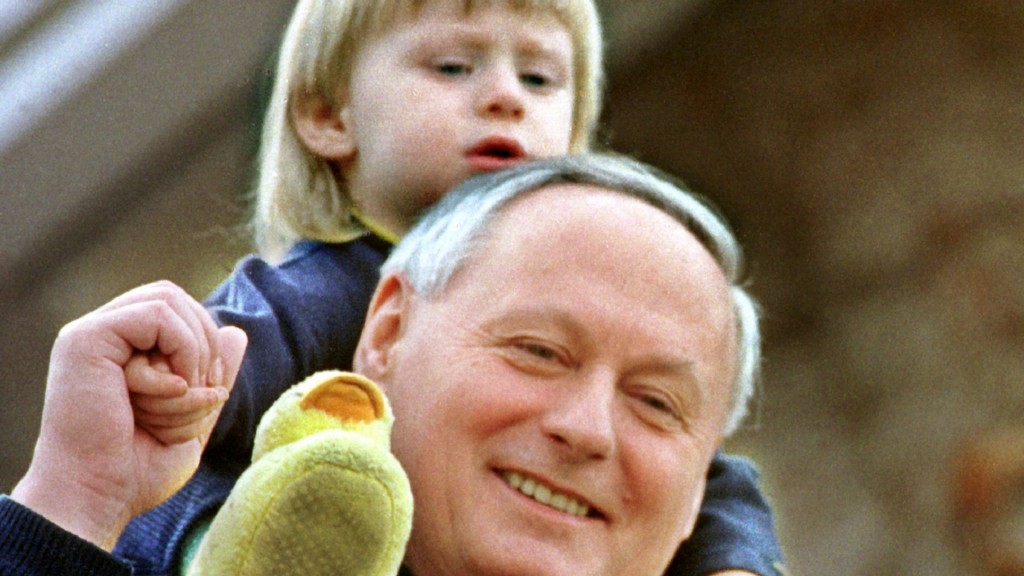 Oscar Lafontaine mit Sohn 1999