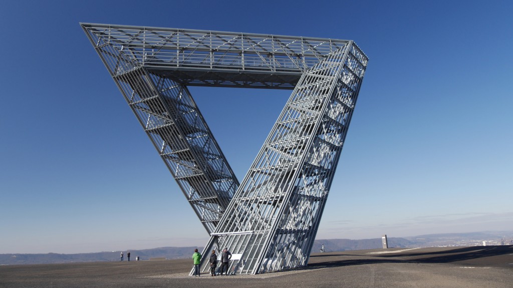 Das Saarpolygon auf der Halde Duhamel, Ensdorf