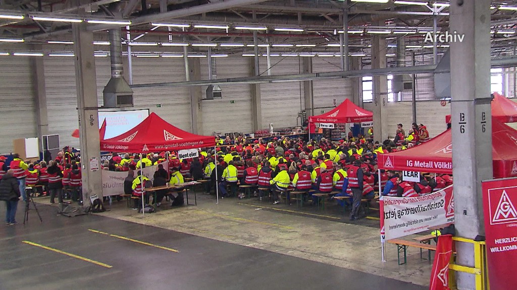 Foto: Streik im Ford-Zuliefererpark