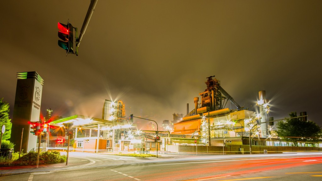 Foto: Dillinger Hütte bei Nacht