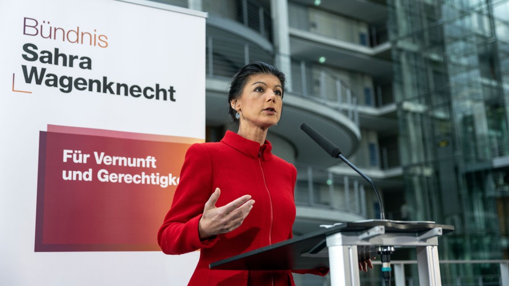 Foto: Sahra Wagenknecht, Bundesvorsitzende ihrer Partei „Bündnis Sahra Wagenknecht“ (BSW)