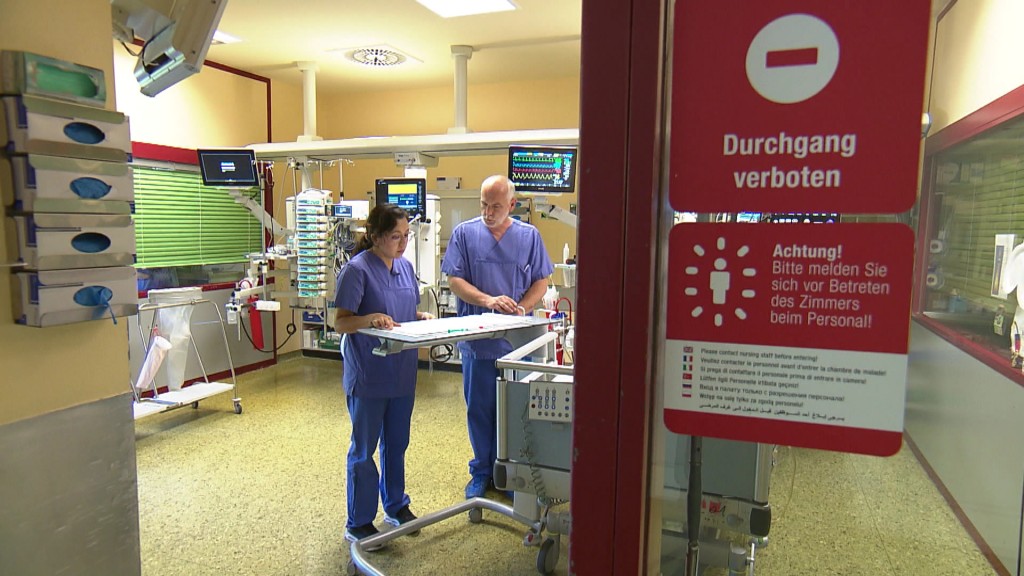 Pflegekräfte in einem Krankenhaus