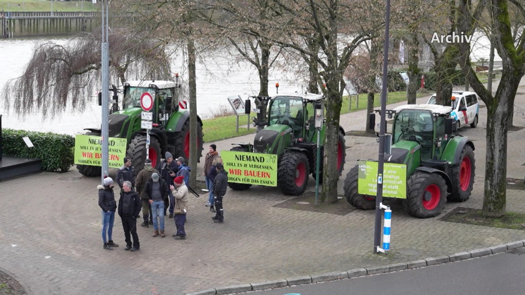 Foto: Landwirte bei Protest