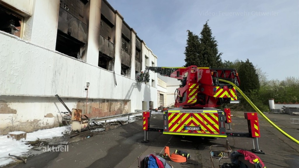 Foto: Ausgebranntes Gebäude in Ottweiler