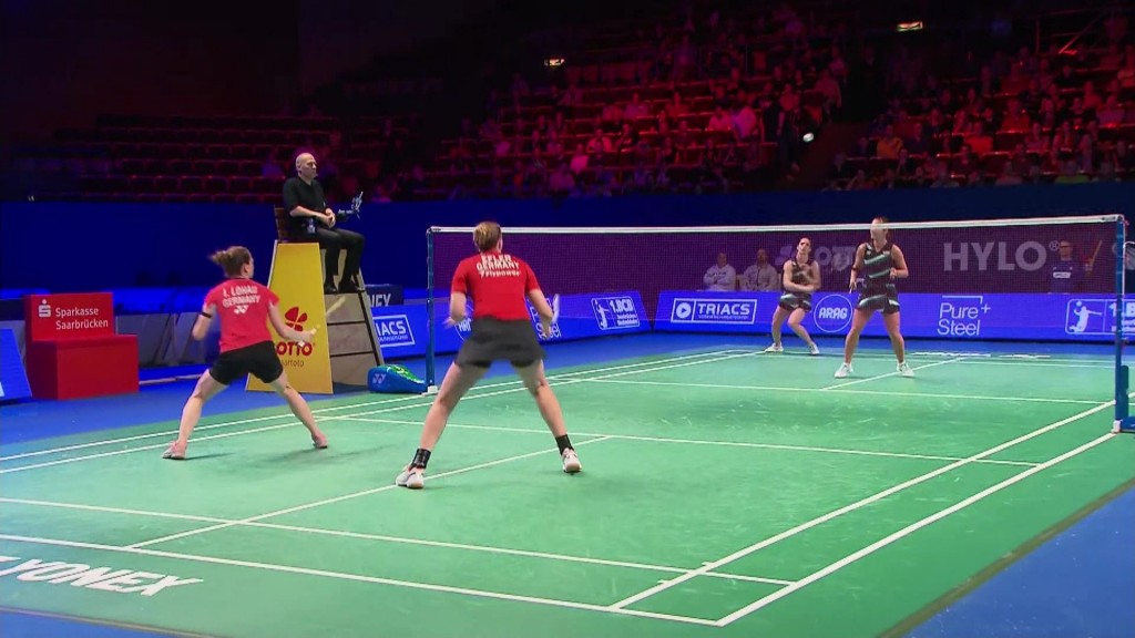 Deutsches Doppel bei der Badminton-EM in der Saarlandhalle