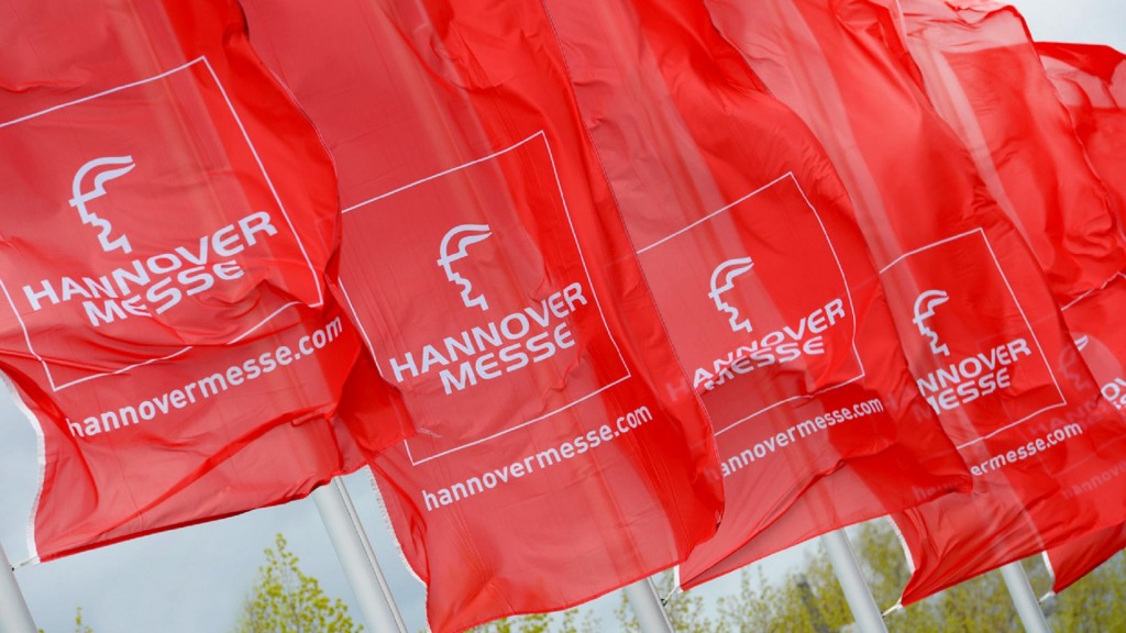 Fahnen der Hannover Messe