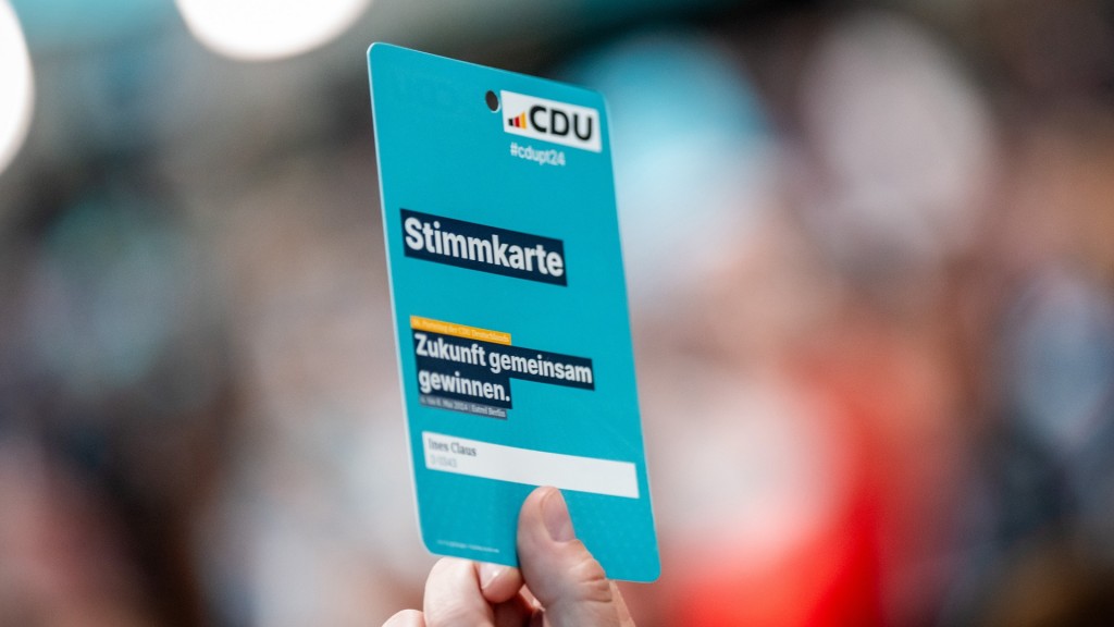 Foto: Stimmkarte CDU