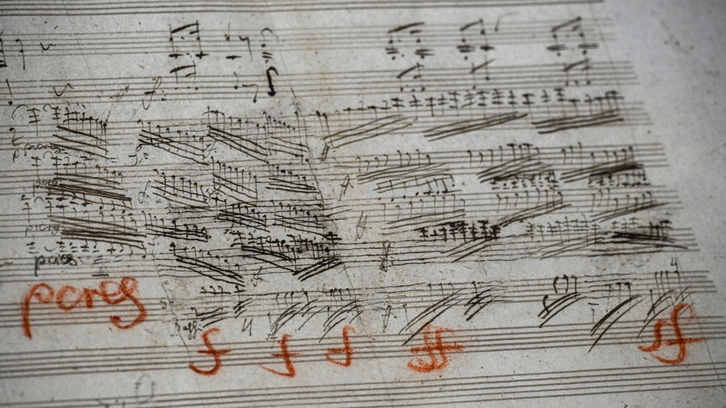 Autograph von Beethovens 9. Sinfonie