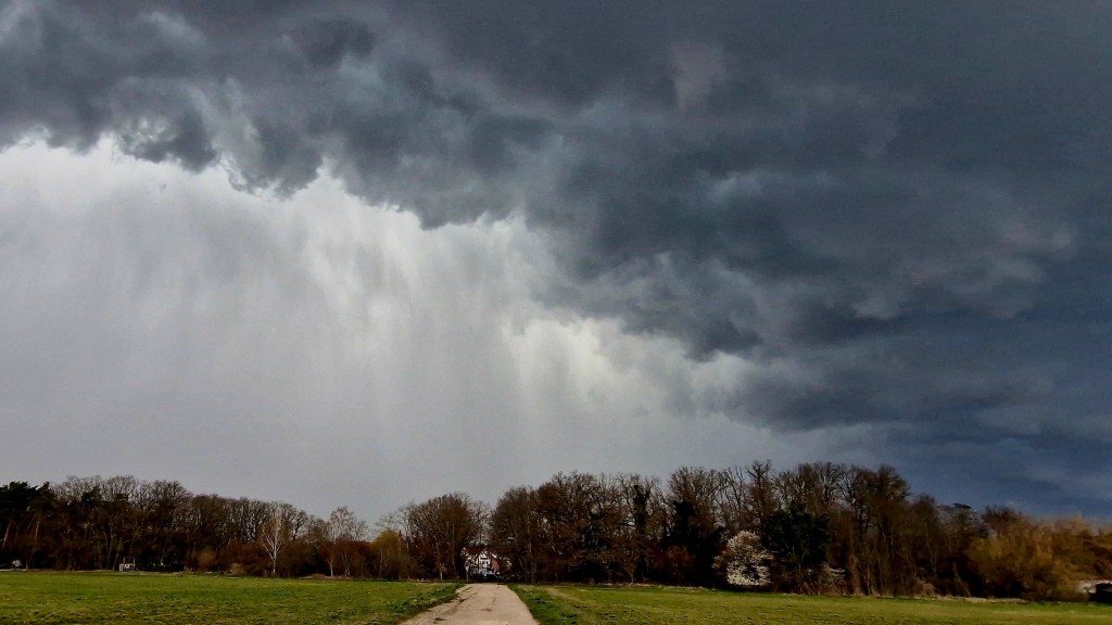 Regenwolken ziehen auf.