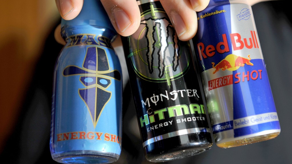 Drei verschiedene Energydrinks