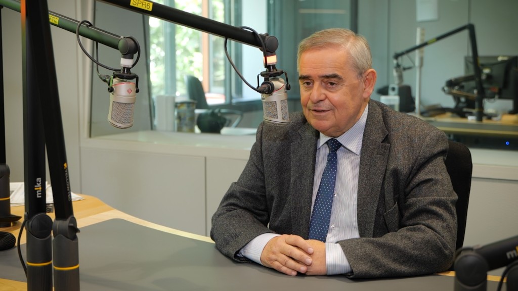 Foto: Peter Müller im SR Interview