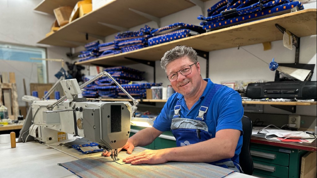 Christoph Kus in seiner Werkstatt