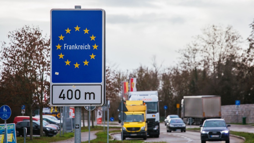 Grenzübergang nach Frankreich