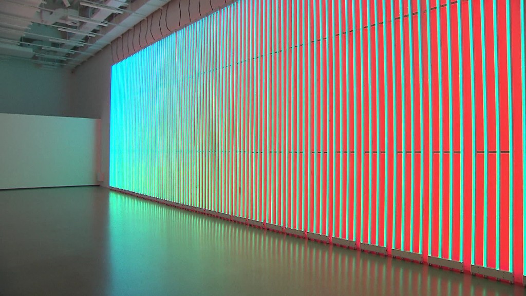Foto: Lichtkunst von Daniel Hausig