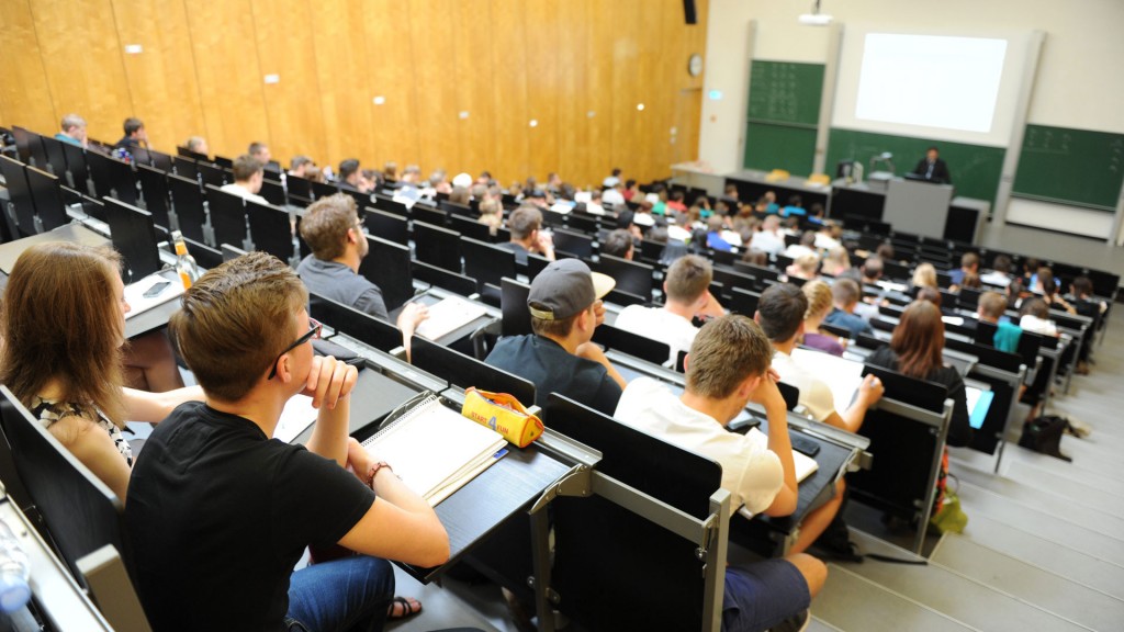 Hörsaal der Universität des Saarlandes