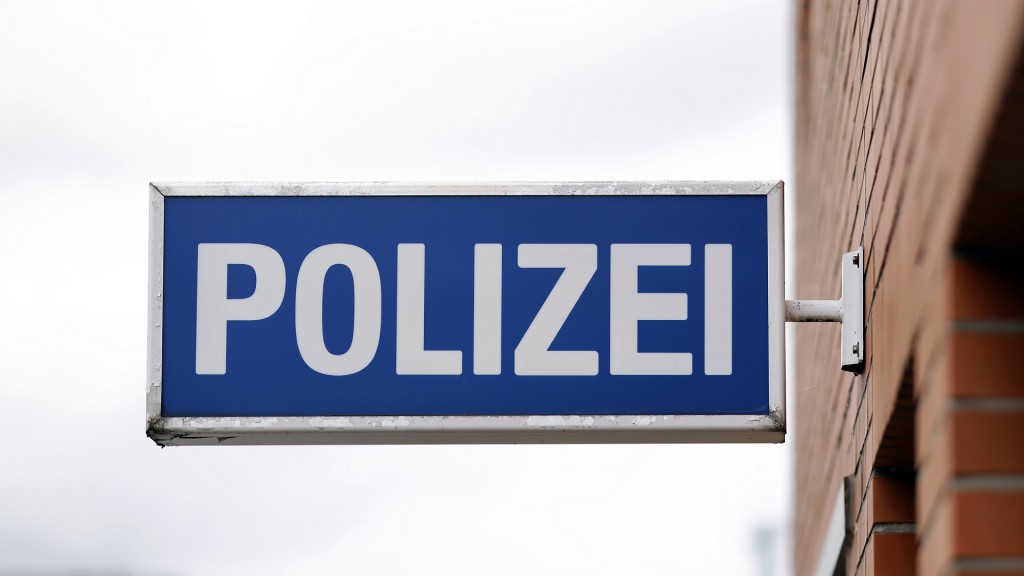 Schild einer Polizeiwache