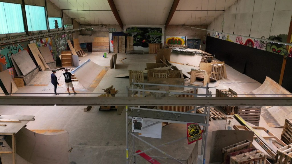 Indoor-Skatehalle vom Wiebelskircher Jugendtreff