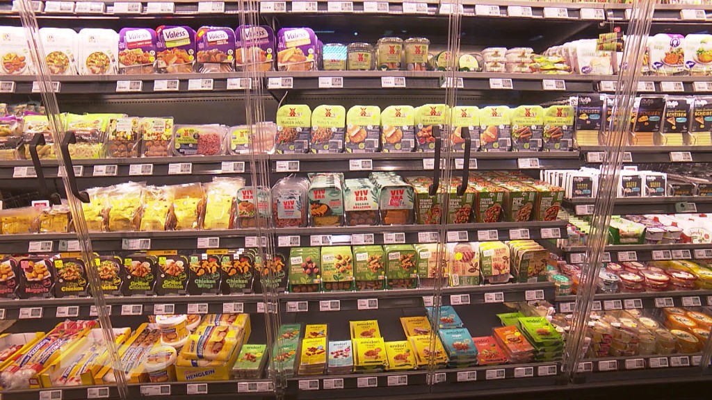 Foto: Vegane Produkte im Supermarkt