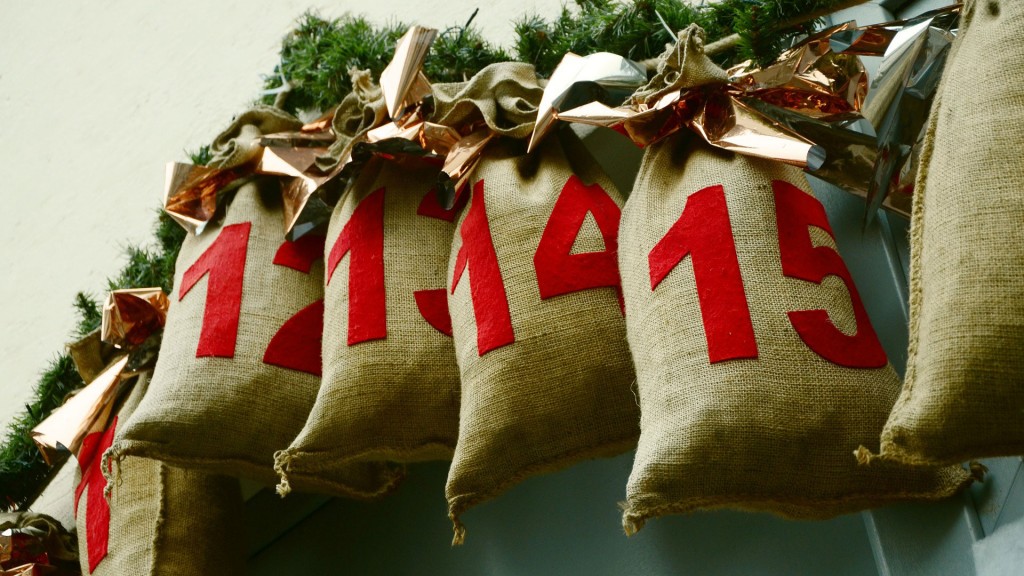 Adventskalender mit Jutesäckchen