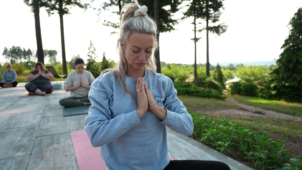 Foto: Celina Fries beim Yoga