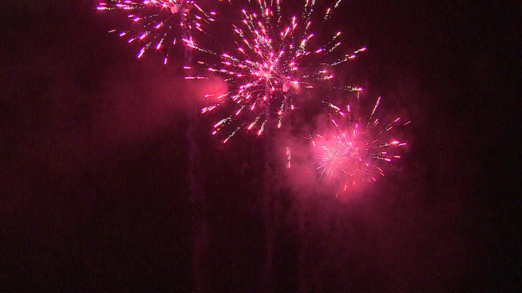 Foto: Feuerwerk am Nachthimmel