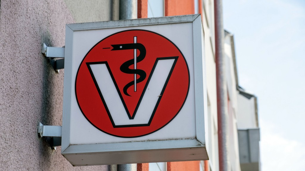Schild vor einer Tierarzt-Praxis