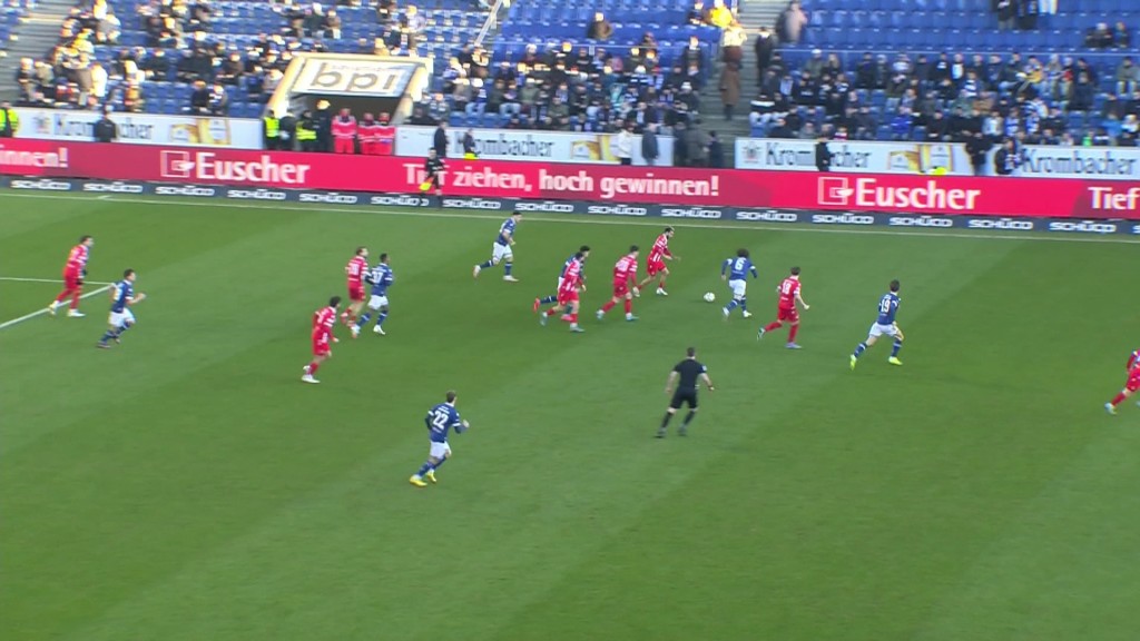 Foto: Cottbus gegen Bielefeld während dem Spiel