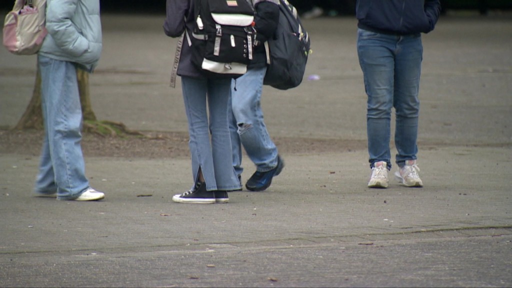 Schüler auf dem Pausenhof