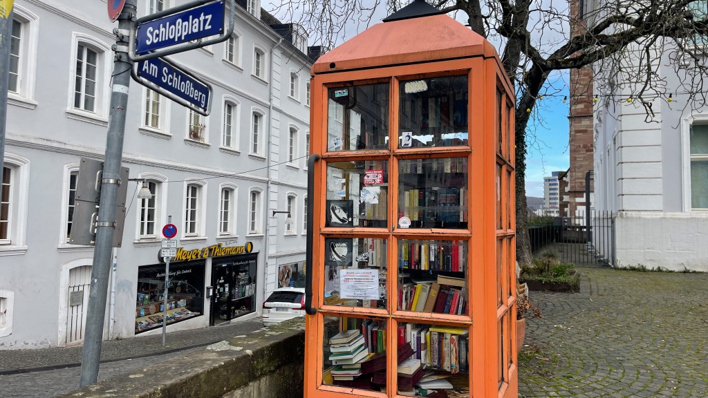 Die Bücherzelle am Saarbrücker Schlossplatz
