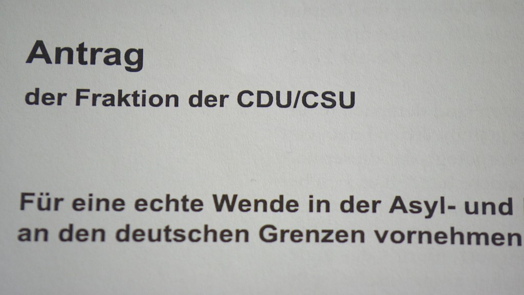 Foto: CDU-Antrag zur Asylpolitik