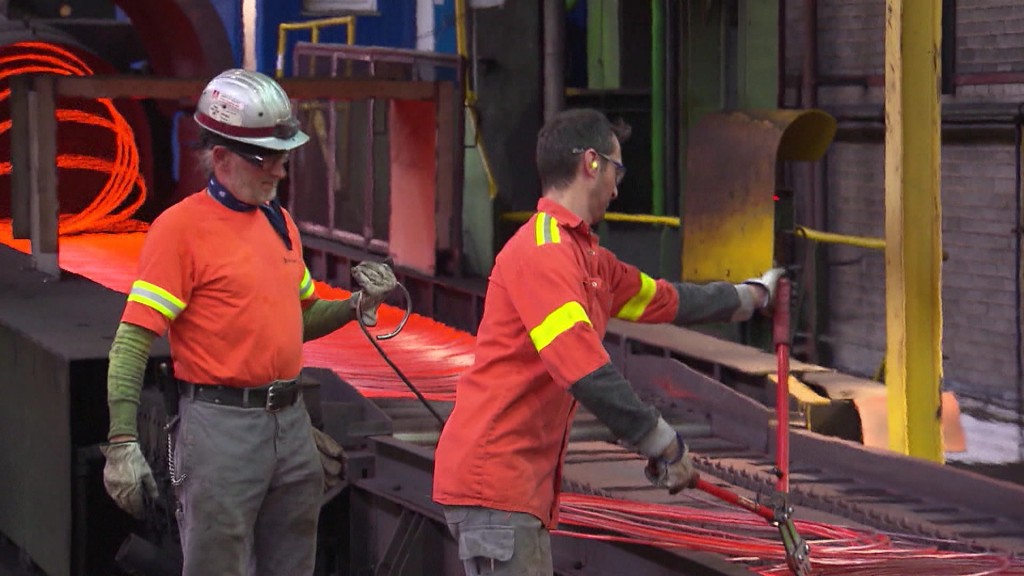 Foto: Arbeiten bei Saarstahl