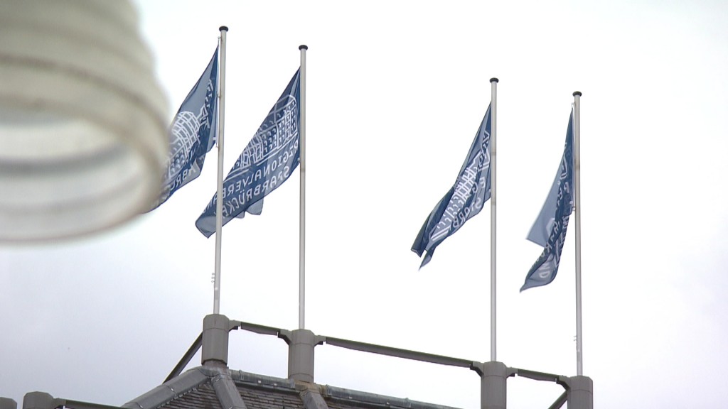 Foto: Fahnen des Regionalverbands Saarbrücken