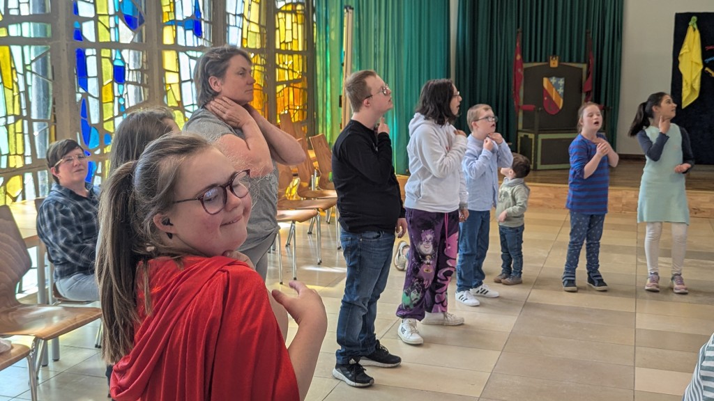 Probe für das Musicalprojekt 