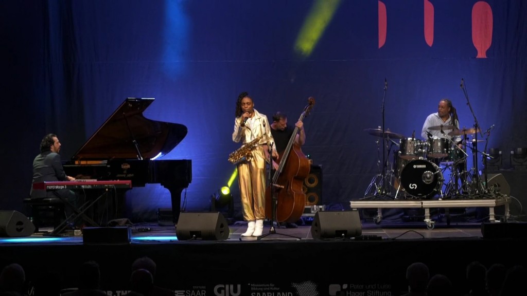 Foto: Jazz-Musiker auf der Bühne beim International Jazz Festival Saar