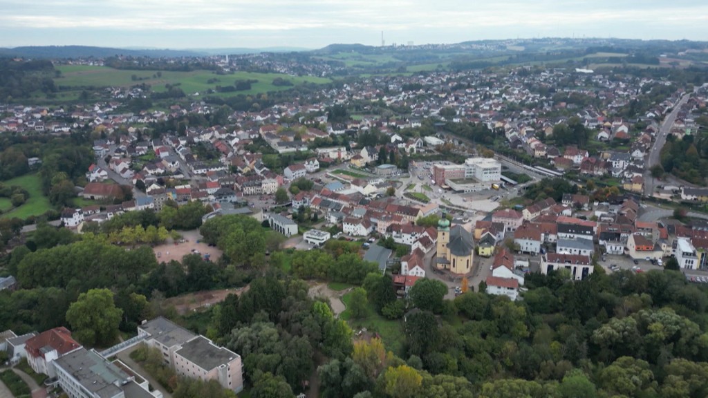 Foto: Eine Stadt aus der Vogelperspektive