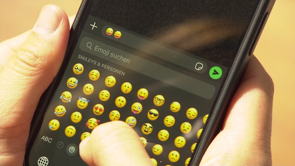 Handy mit Emojis