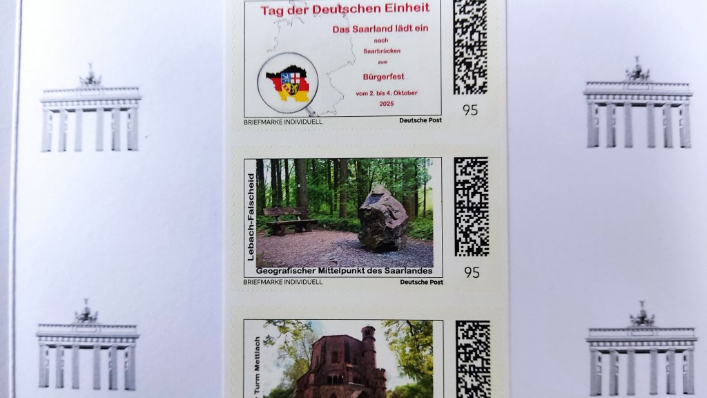 Sonderbriefmarken zum Tag der deutschen Einheit