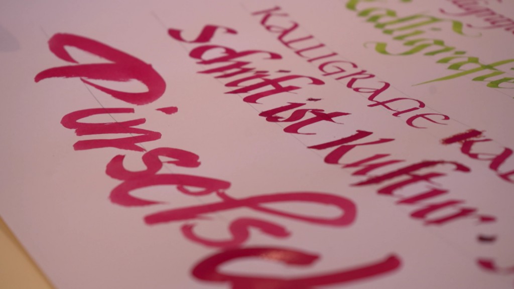 Foto: Plakat zur Kalligrafie