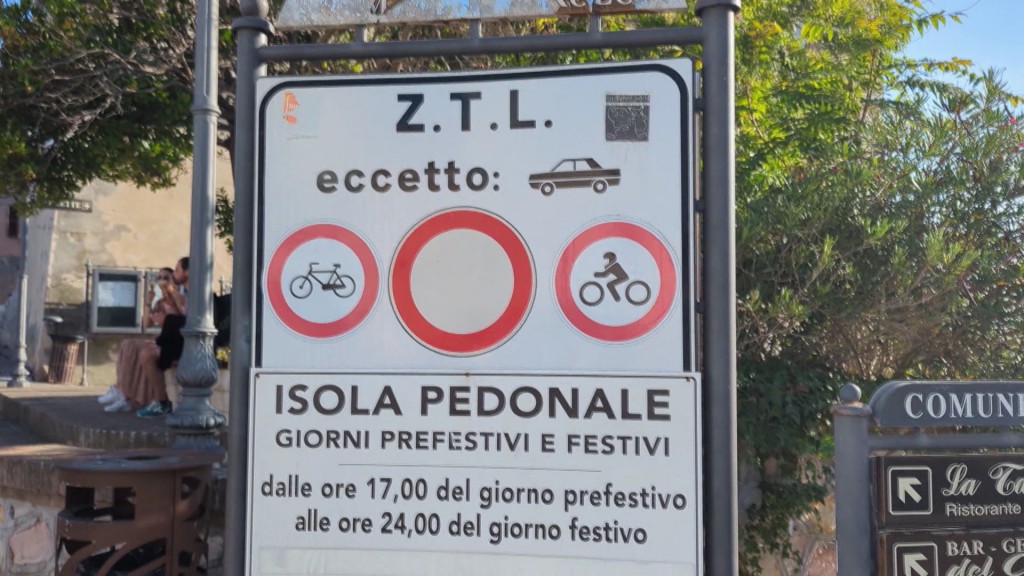 Foto: Verkehrsschild Zonas Traffico Limitato in Italien