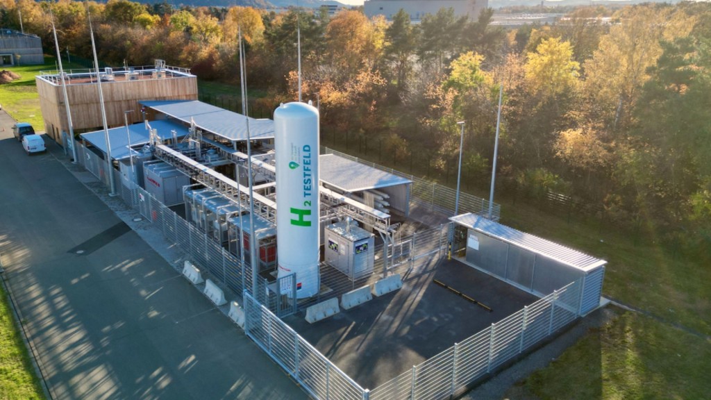 Ein Testfeld für Wasserstoff der Firma Bosch