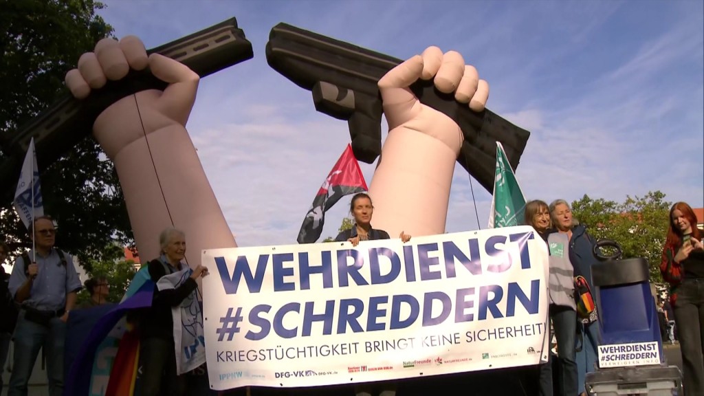 Foto: Demo gegen Wehrdienst