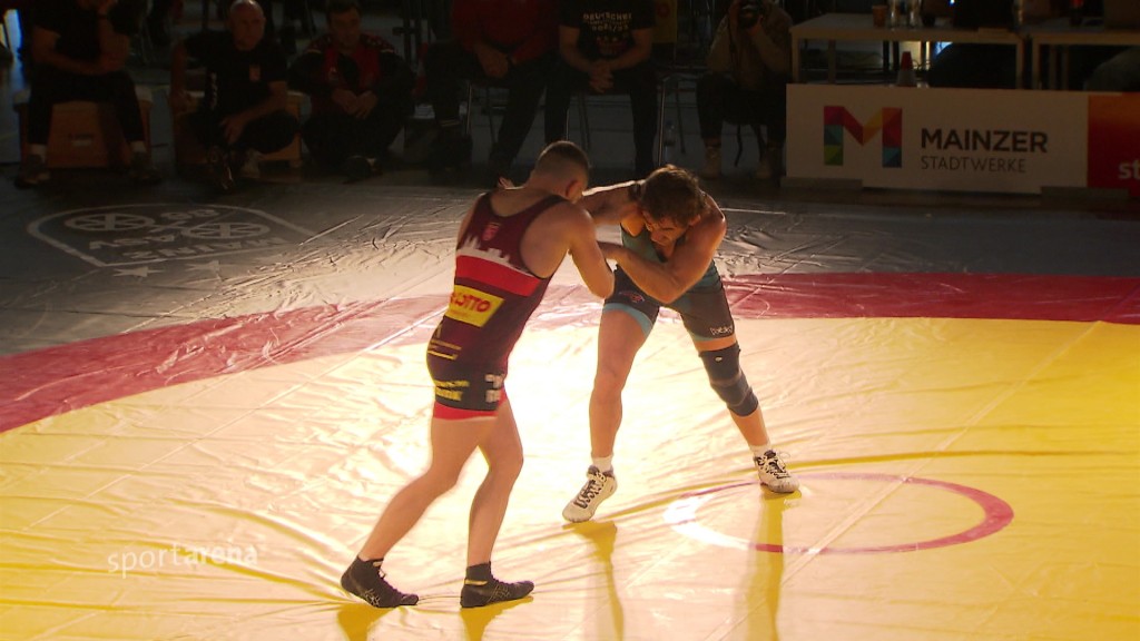 Foto: Köllerbacher Ringer beim Schlüsselduell nach Mainz 