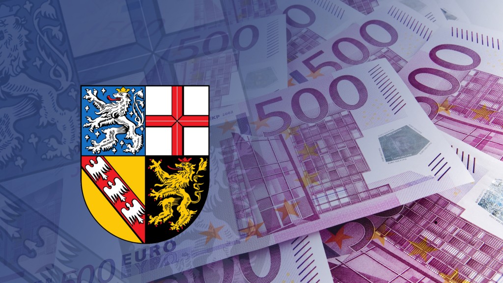 Euroscheine mit dem Wappen des Saarlandes