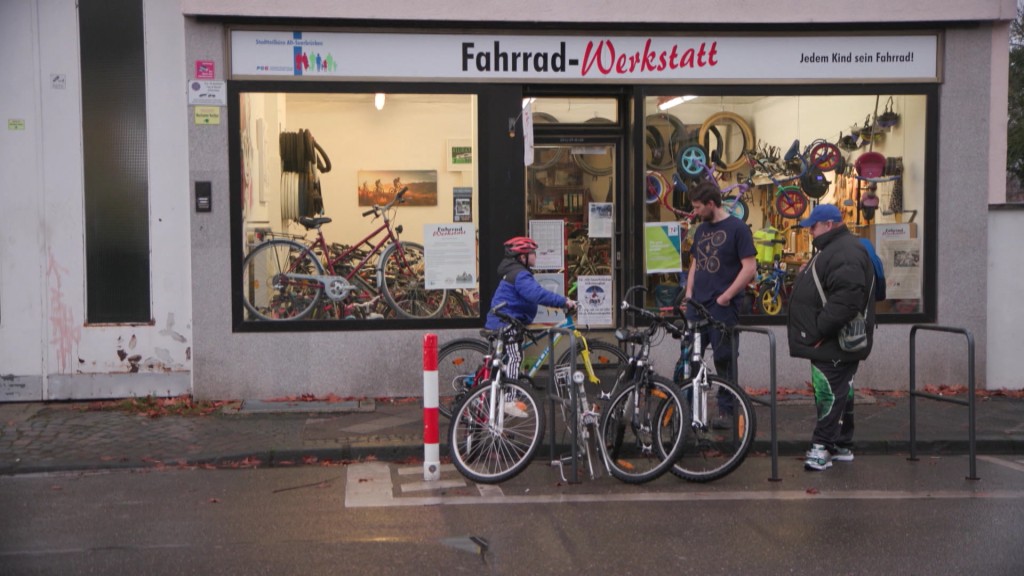 Foto: Die Fahrradwerkstatt in Alt-Saarbrücken